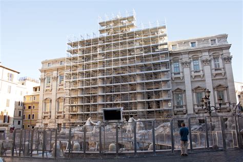 trevi fountain renovation.